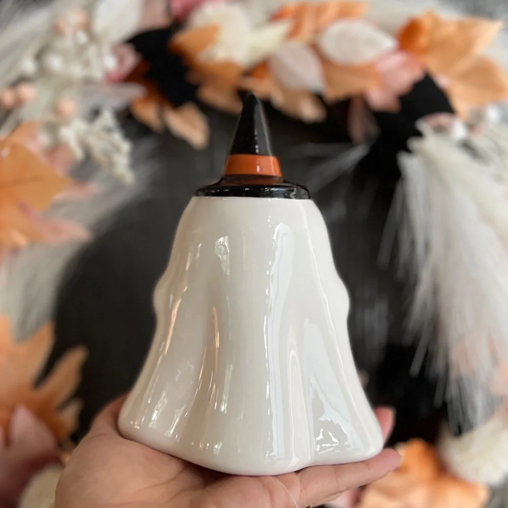 LAST ONE✨NEW🎃Target Bullseye Playground 2024 Light Up Ceramic Ghost👻